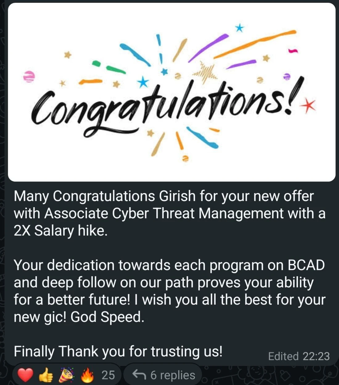 Girish success screenshot 1